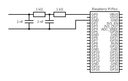 Circuit diagram for low pass filter