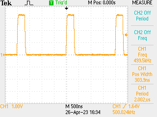 Oscilloscope trace